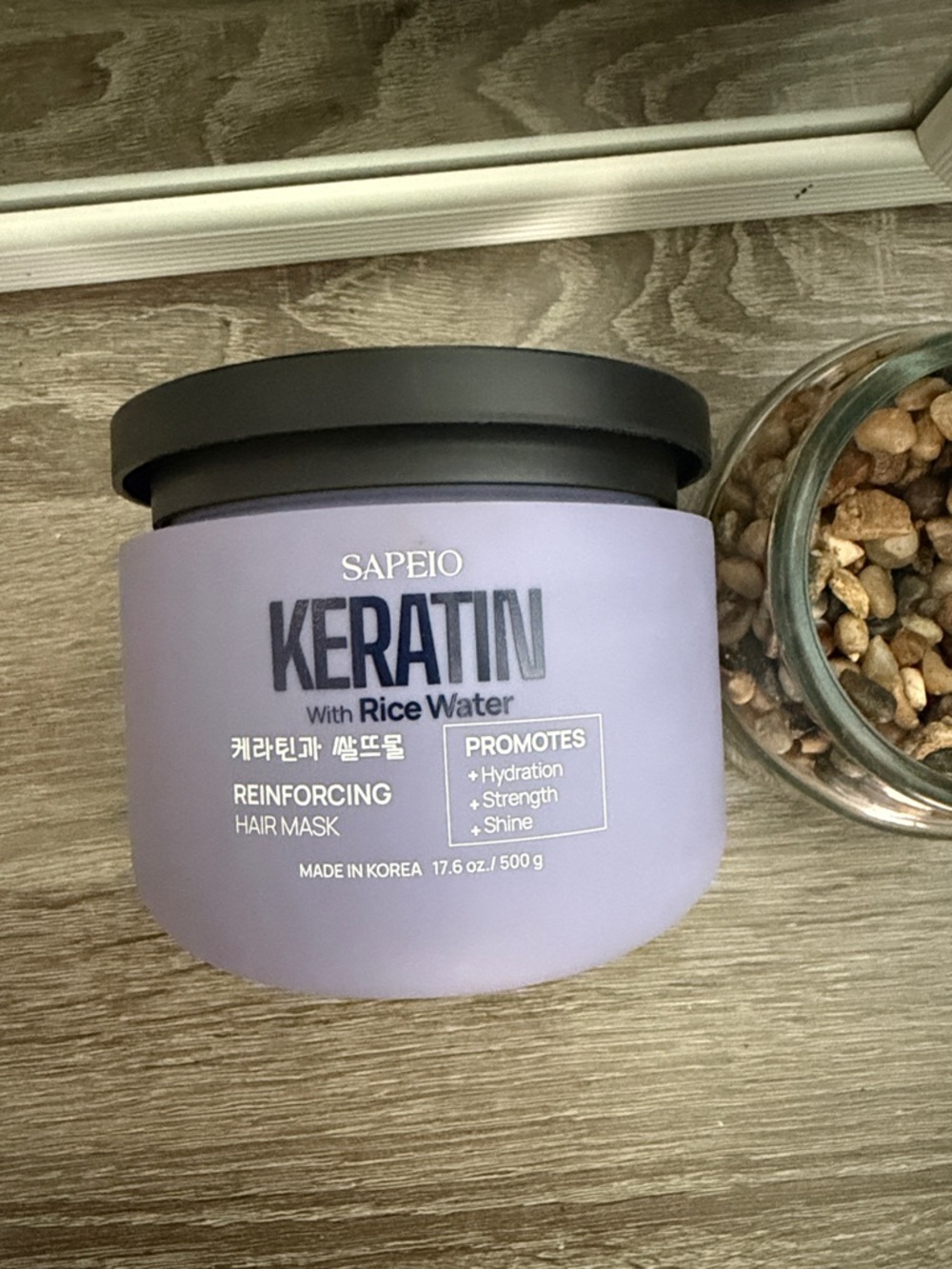 Korean SAPEIO Keratin Rice Water Hydration Strength shine hair mask
